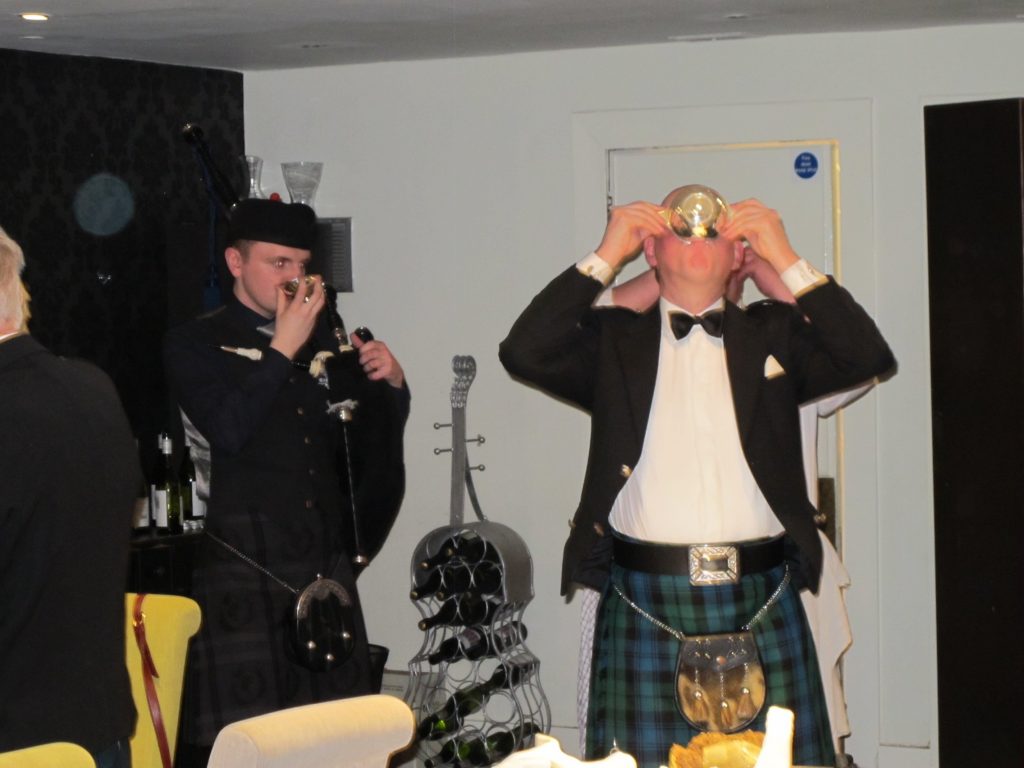 Ian Garden leading Toast to the Haggis ROSL 2016 Ian Garden leading Toast to the Haggis ROSL 2016